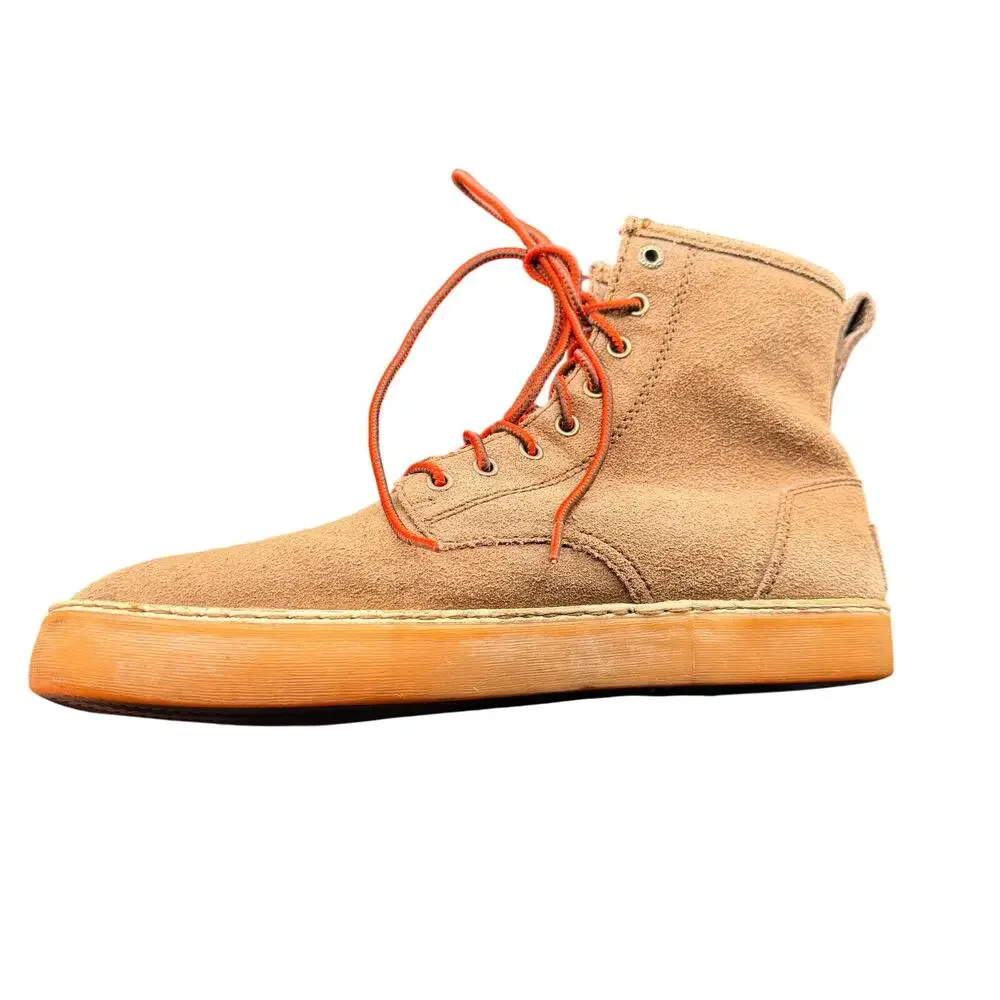 UGG Men’s Suede High Top Boots Brown Gum Sole Lace Up Size 8.5